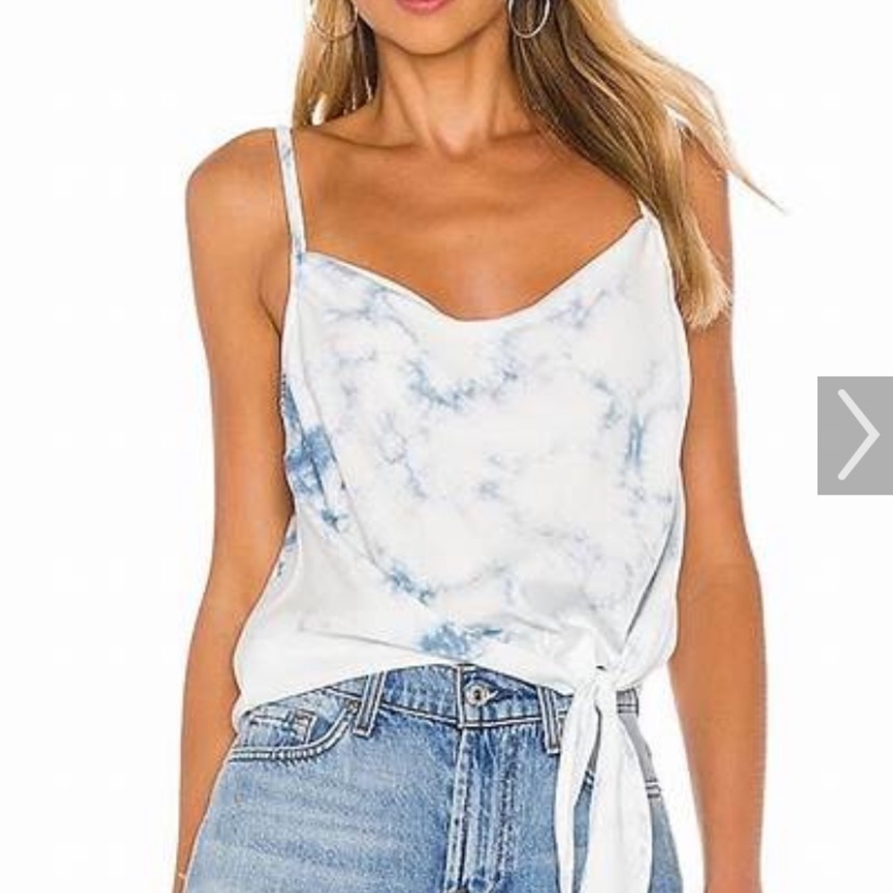 Bella Dahl Bias Cowl Neck Tie up Cami